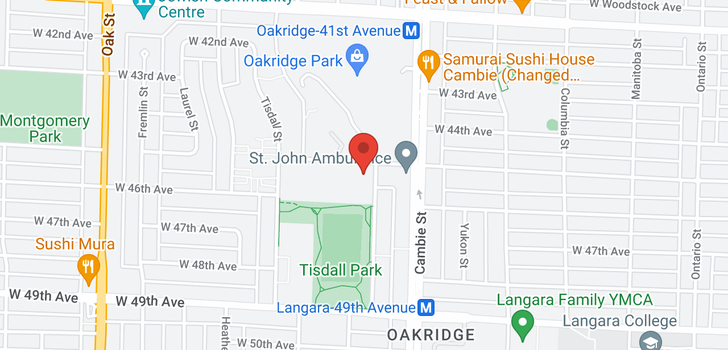 map of 409 618 W 45TH AVENUE